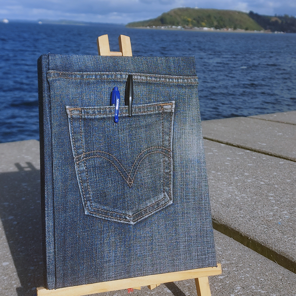 Cuaderno con tela de un jeans